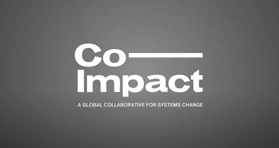 Image is of a grey background that says the text "Co-Impact"