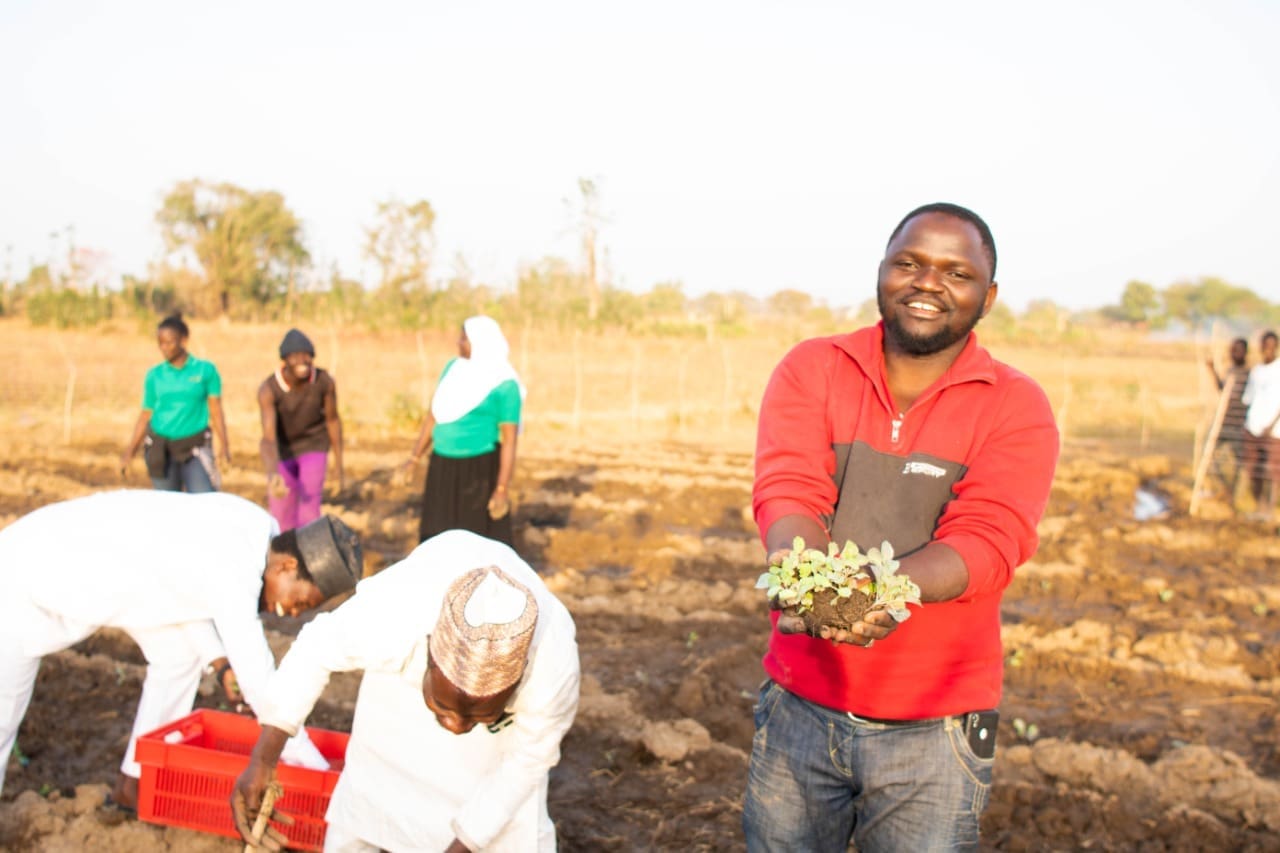 Members of the Farmers Service Center at Shika.