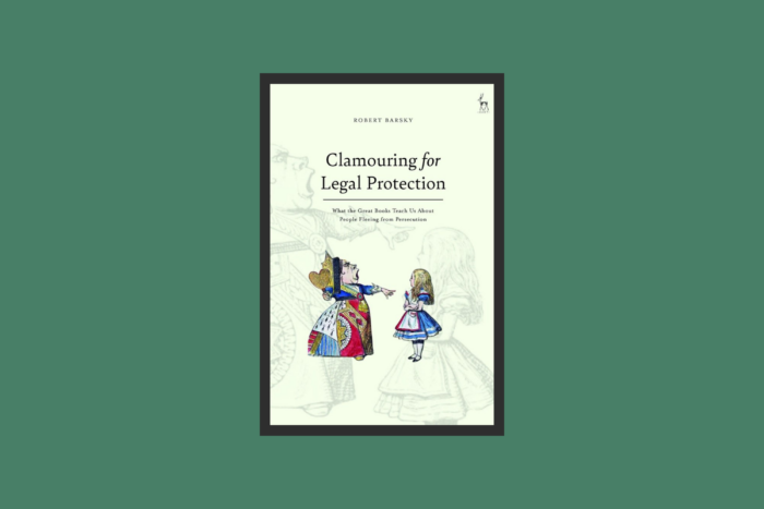 Image is of the book cover for Clamouring for Legal Protection.