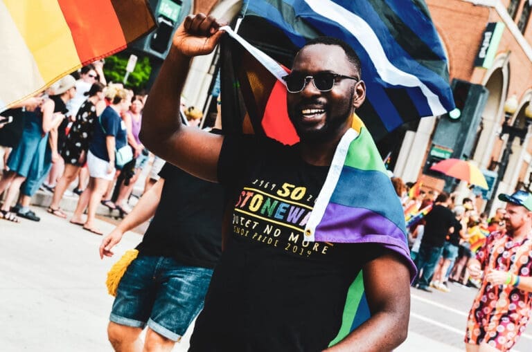 Participant in Pride Festival in Knoxville, TN