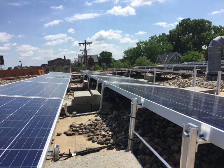 a rooftop solar garden