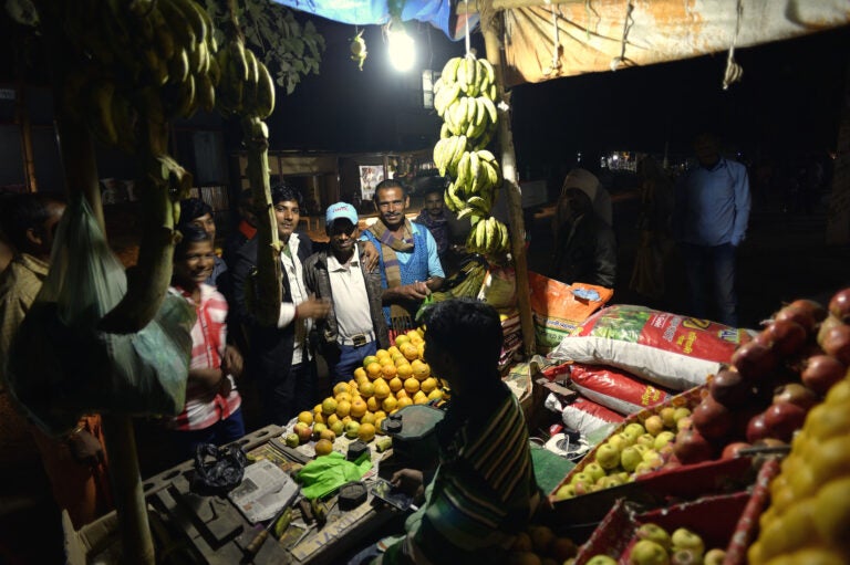 A village market has light (Photo Courtesy of SPI)