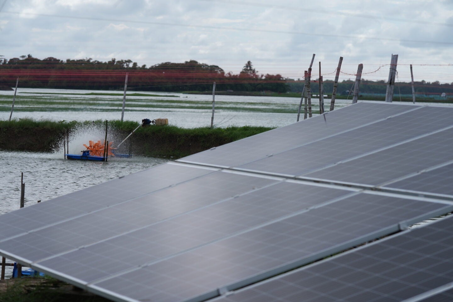 Aerator powered by solar in Paradeep, Odisha in 2022 (Photo Courtesy of SPI)