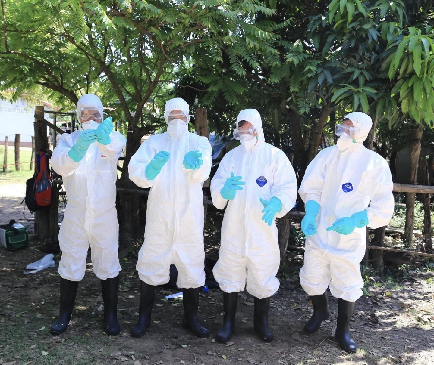 MBDS conducting an exercise in Laos in 2019 for a joint investigation of a disease outbreak (Photo Courtesy of MBDS)