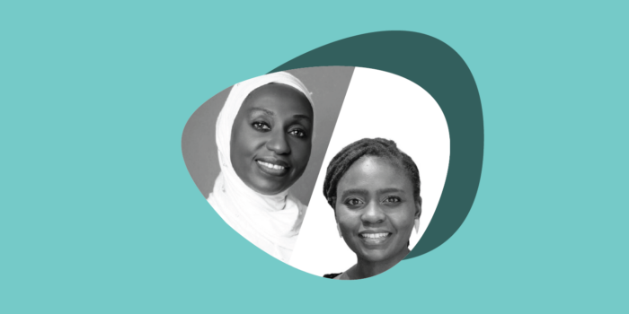 Headshots of Hon Fatoumatta Njai and Mabel Sithole
