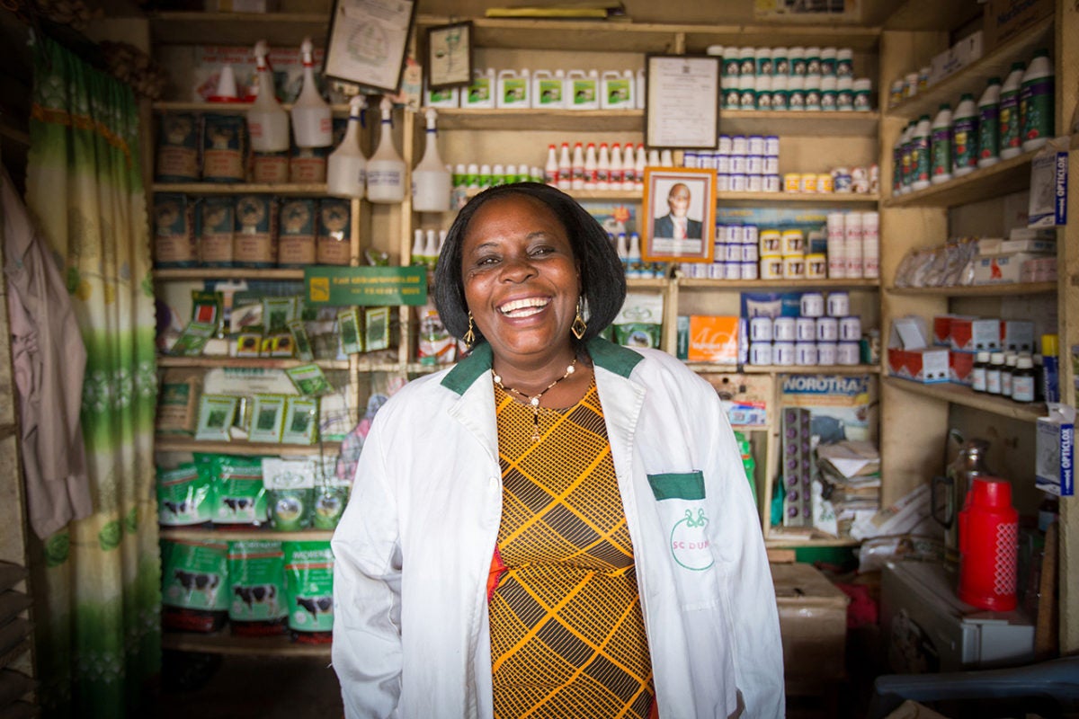 Ann Munala, an agro dealer in Luanda Market, Kenya is one of the leading li...